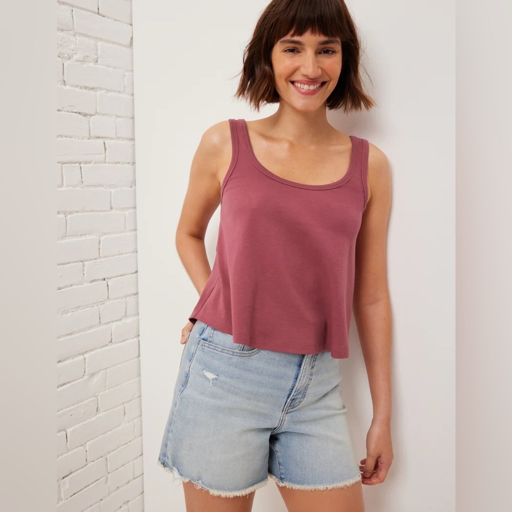 UpWest Rose Tank Mini Ribbed Cotton